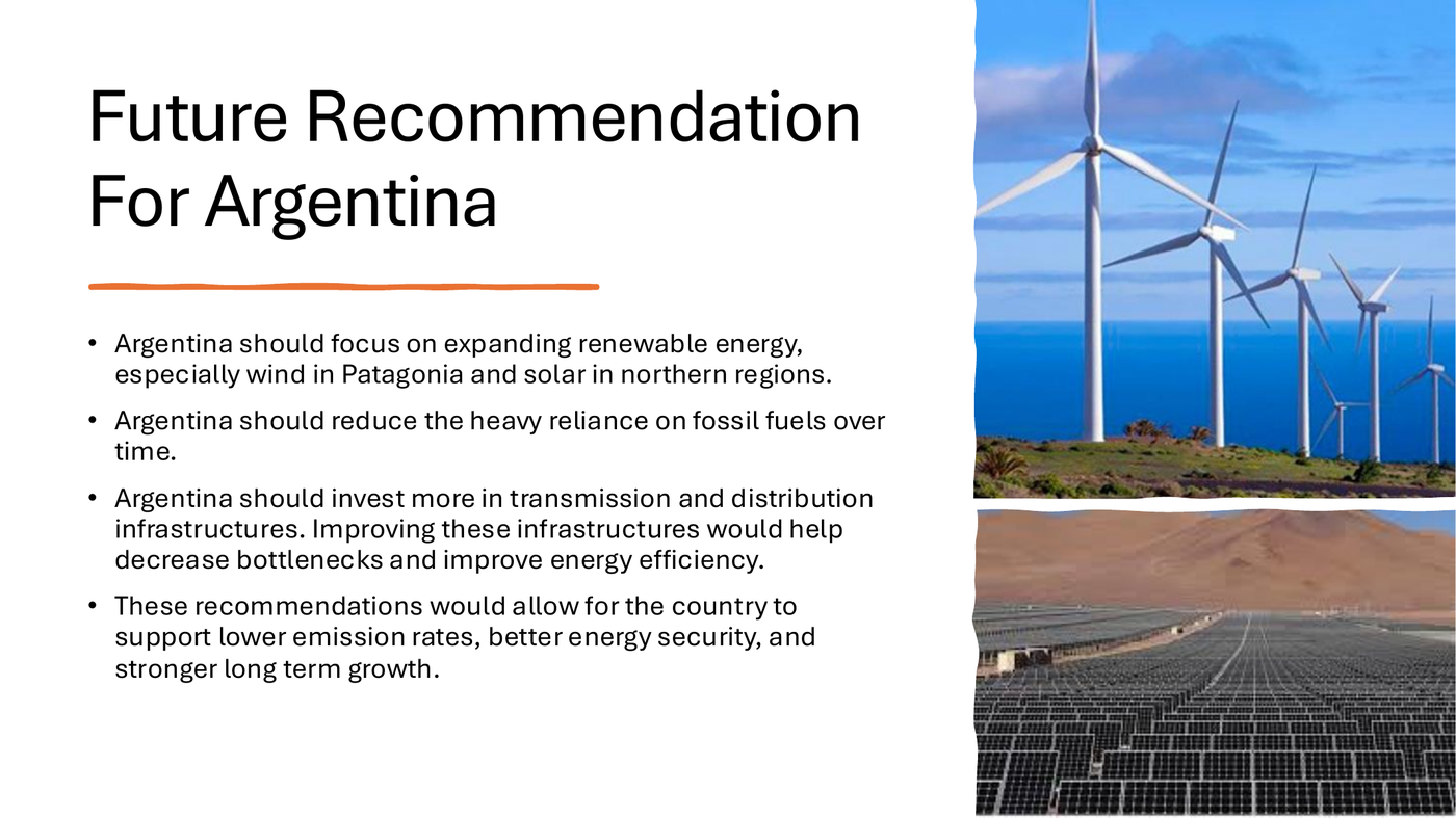Argentina future energy recommendations slide