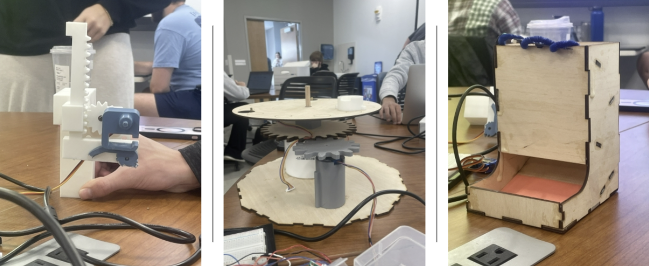 Gameboard prototype stages and wiring