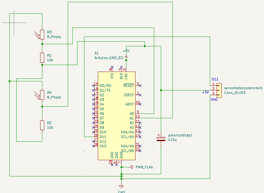 Solar tracker circuit schematic